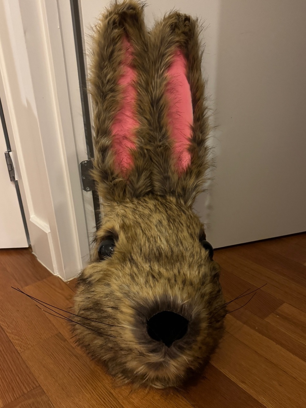 Custom Rabbit Mascot Head - Realistic David Lynch